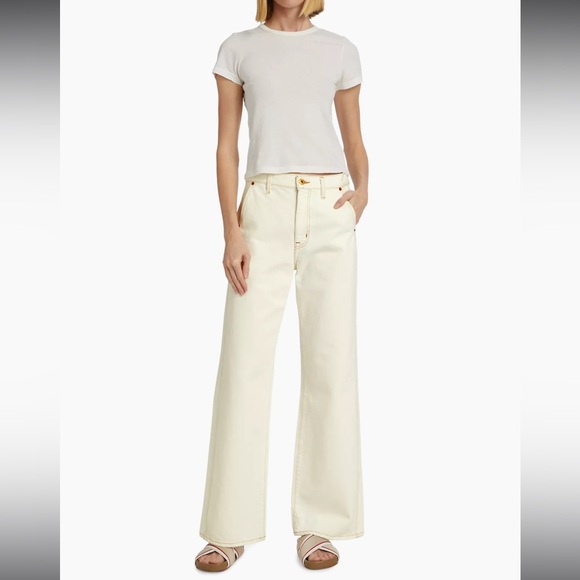 Slvrlake trouser cream jeans size 27. Brand new currently retail for $275 - Picture 2 of 4